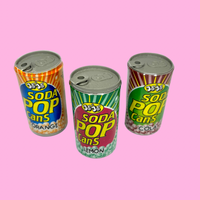 Soda Pop Cans x3