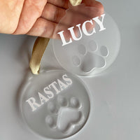 Paw Print Bauble